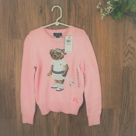 Ralph Lauren Pink Polo Bear Jumper: 12-14 Years | lupon.gov.ph